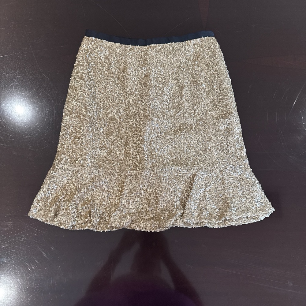 Gianni Bini Elegant Gold Women's Skirt
